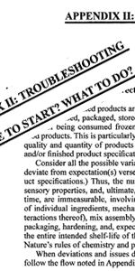 Troubleshooting section of the book 'Tharp & Young on Ice Cream: An Encyclopedica Guide to Ice Cream Science and Technology'